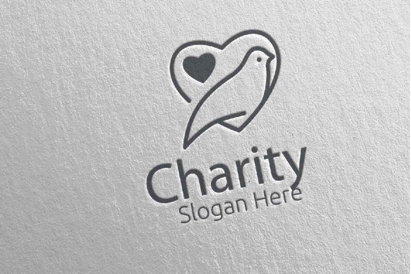 dove-charity-hand-love-logo-design-62