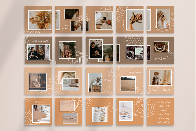 carousel-posts-feed-and-stories-abstract-instagram-template