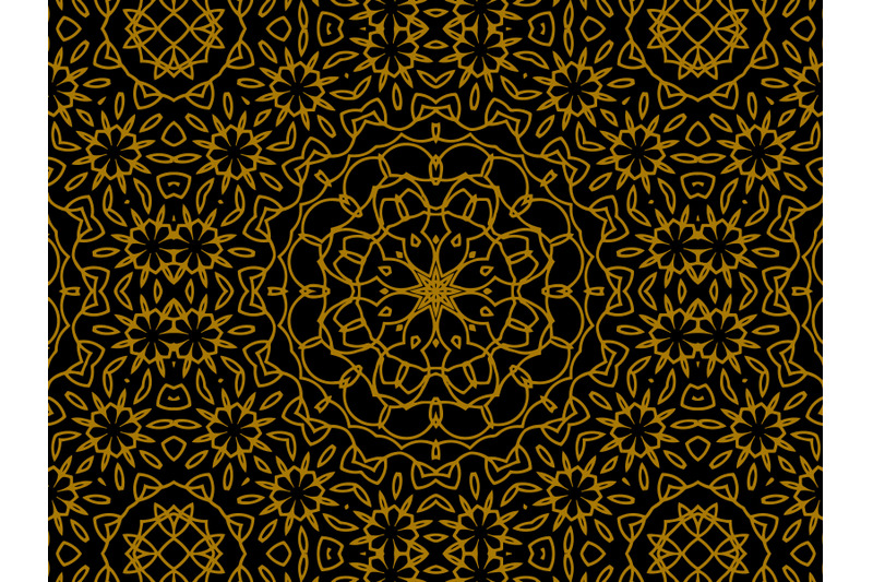 pattern-gold-flower-motif