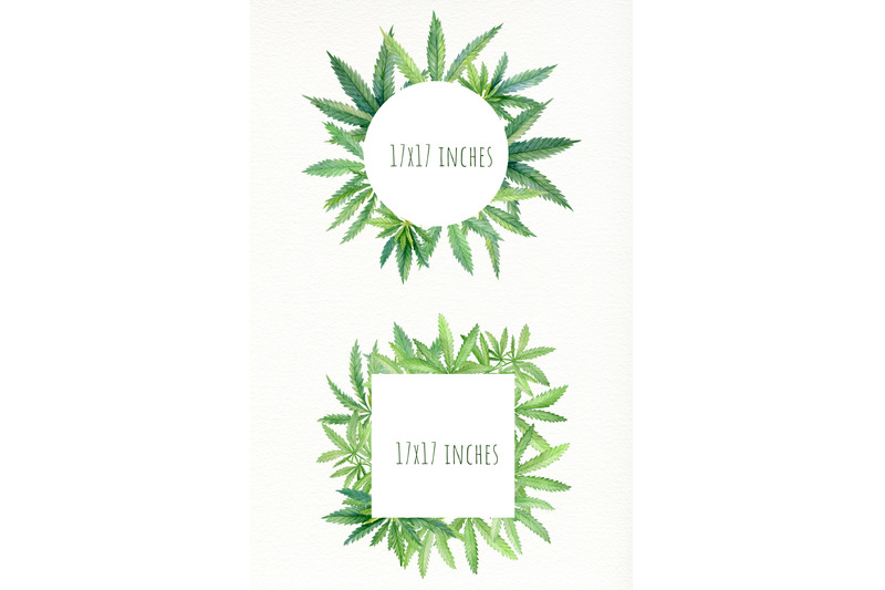 cannabis-leaves-watercolor-frame-clipart-hand-drawn-marijuana-5-png