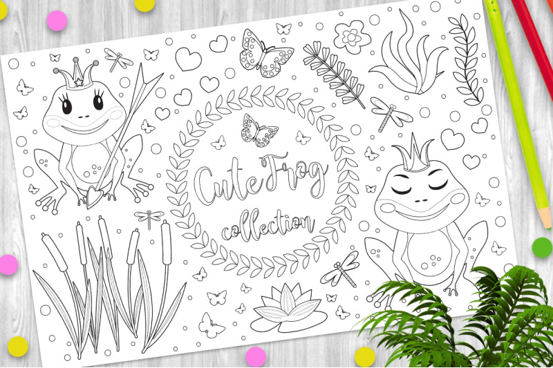 cute-frog-princess-coloring-book-page-for-kids