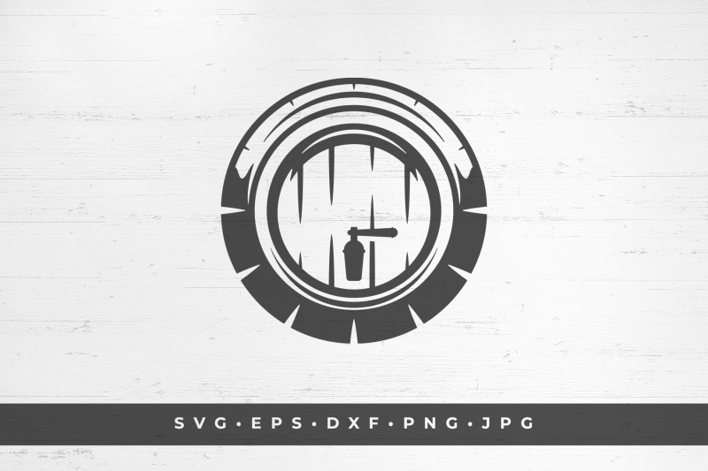 large-beer-barrel-with-a-tap-isolated-on-white-background-vector-illus