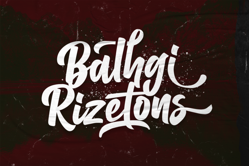 balhgi-rizetons-bold-script-font