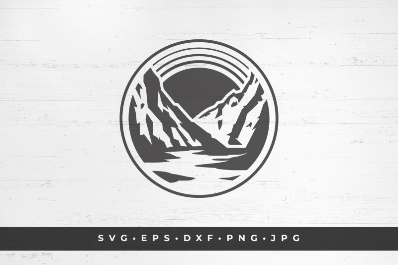 mountain-landscape-in-a-circle-vector-illustration-svg-png-dxf-e