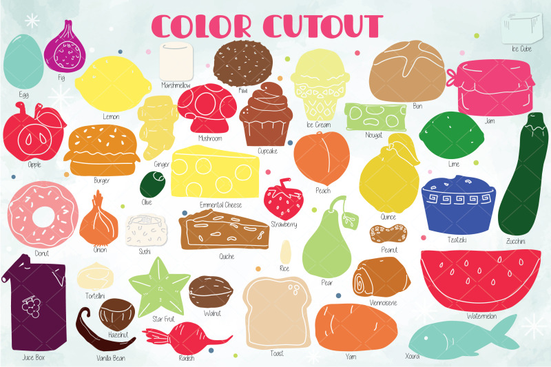 a-to-z-food-color-doodle-hand-drawn-fruit-vegetable-sweets-savory