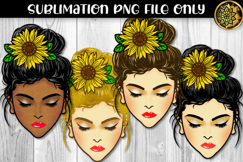 messy-bun-amp-sunflower-momlife-sublimation-png