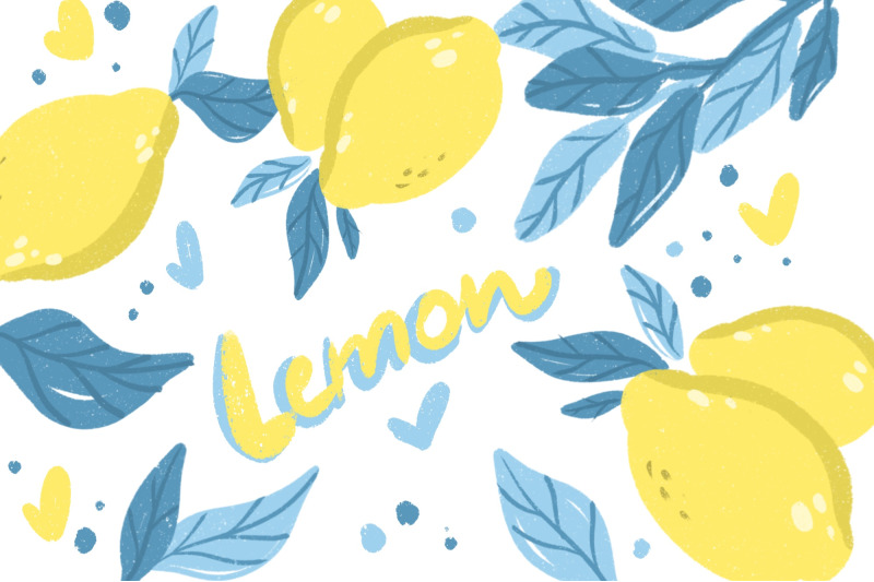 lemon-clipart-set