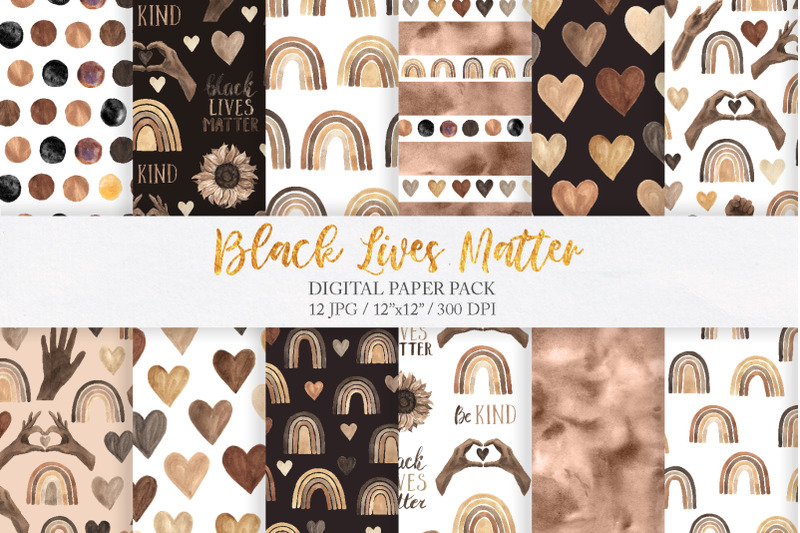 black-lives-matter-clipart-set