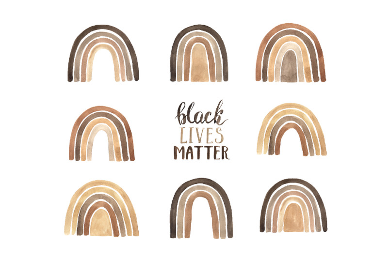 black-lives-matter-clipart-set