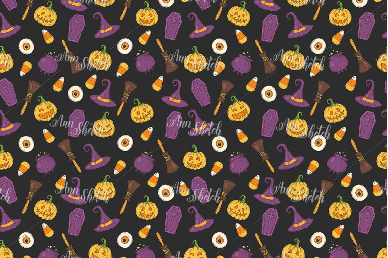 halloween-seamless-pattern