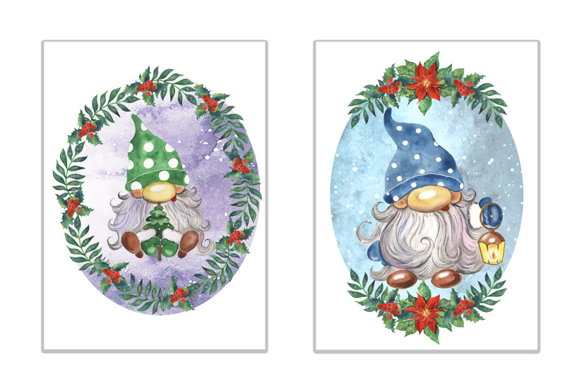 christmas-gnomes-clipart-watercolor-scandinavian-gnomes-winter