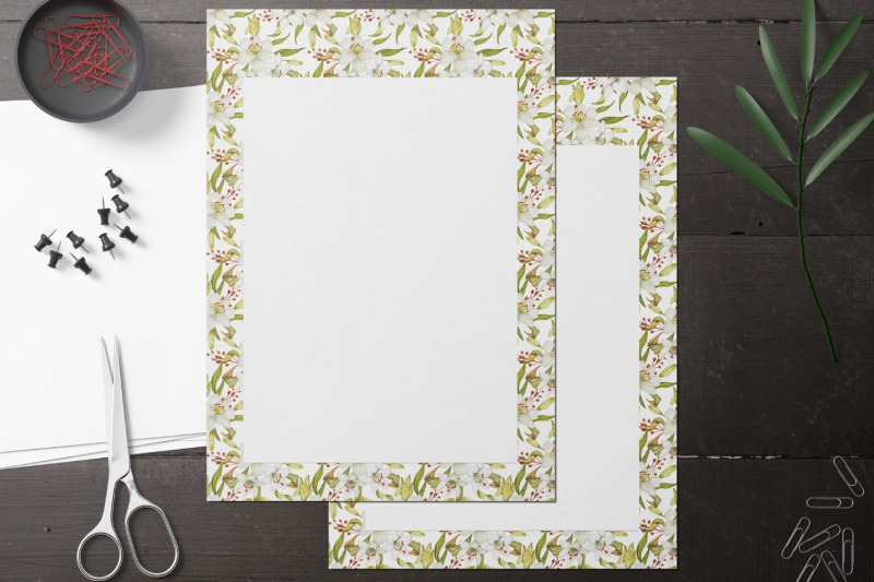 white-lilies-lined-amp-unlined-stationery-set
