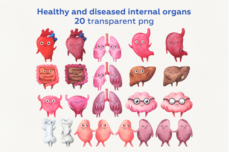 internal-organs-watercolor-collection