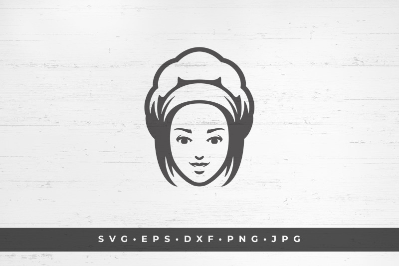 Download Chef woman face. Vector illustration. SVG, PNG, DXF, Eps, Jpeg / Cut By Vasya Kobelev ...