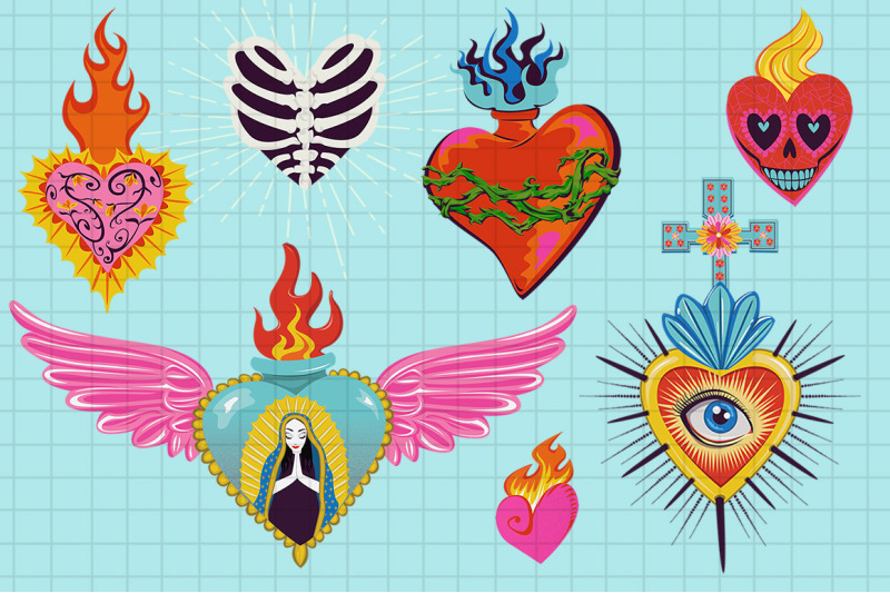 mexican-tin-hearts-graphics