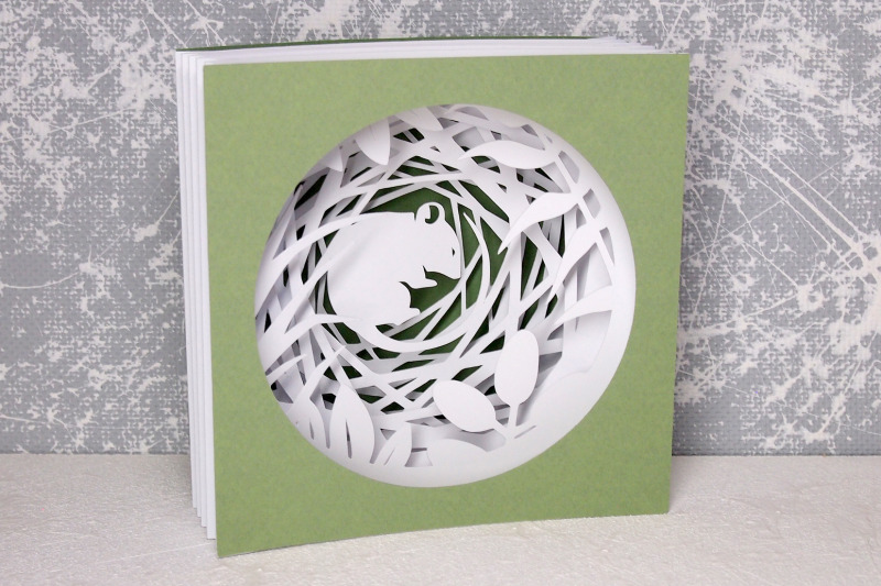 Download 3d card svg Tunnel card svg Papercut template svg ...