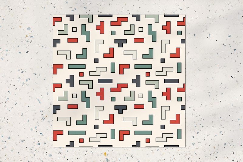 old-video-game-square-pattern