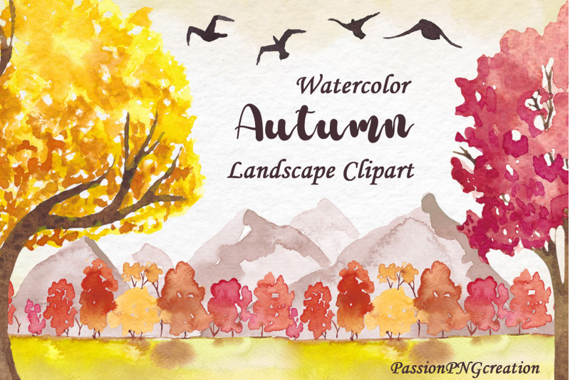 watercolor-autumn-landscapes-clipart