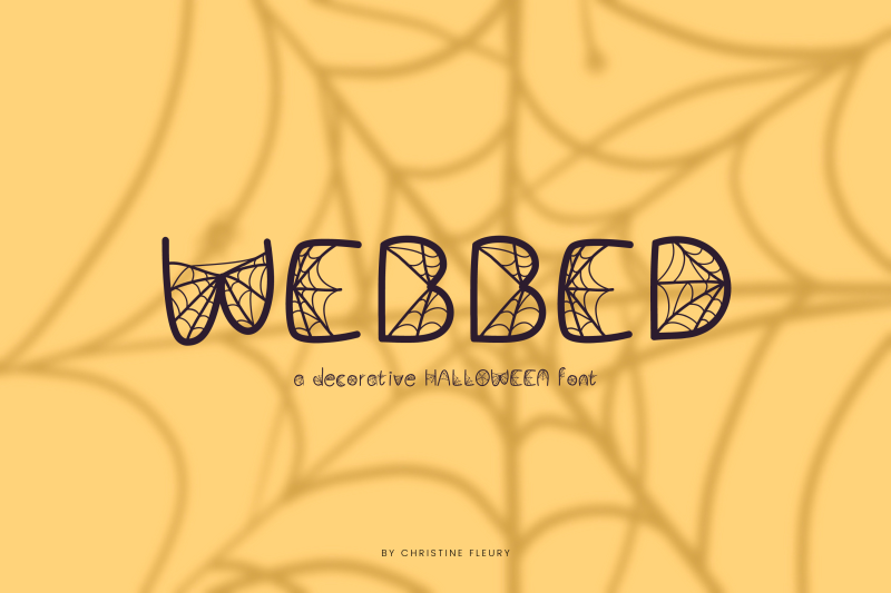 webbed-a-decorative-halloween-font