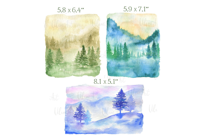 watercolor-forest-clipart-landscape-clip-art-background-nature-png