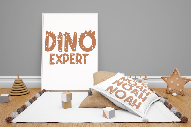 dino-rush-dinosaur-font