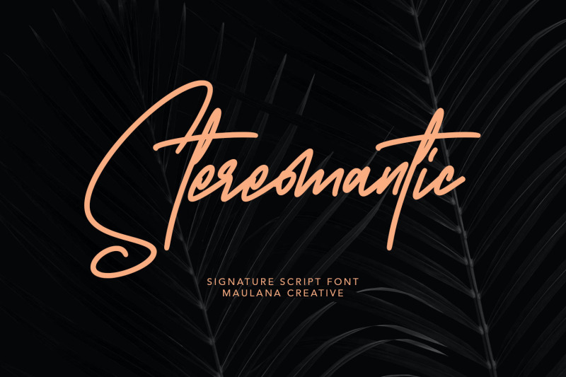 stereomantic-signature-brush-font