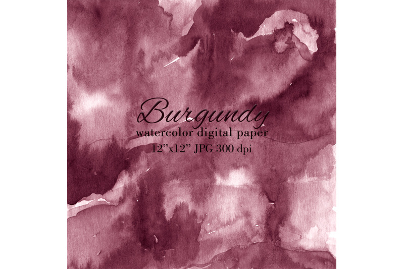 burgundy-watercolor-background-dark-red-digital-paper