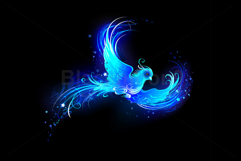 blue-flame-bird