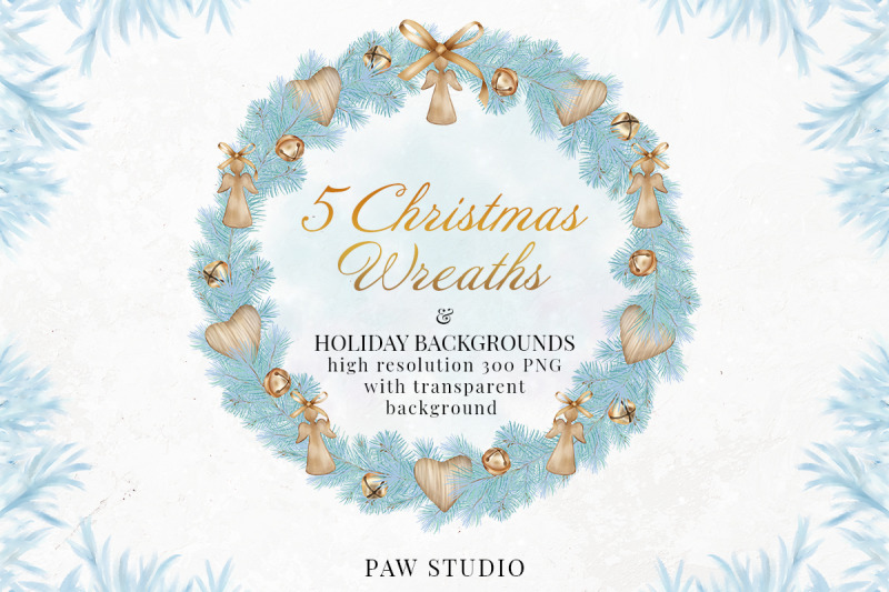 christmas-wreath-clipart-winter-decorations-holiday-cards