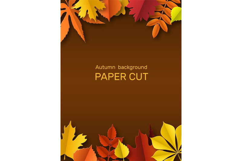 fall-leaves-banner-autumn-border-paper-cut-frame-yellow-and-red-leaf