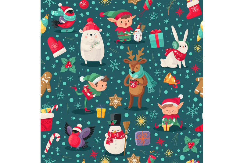 christmas-characters-seamless-pattern-santa-claus-helpers-deer-and-s