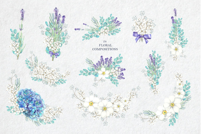 lavender-floral-set