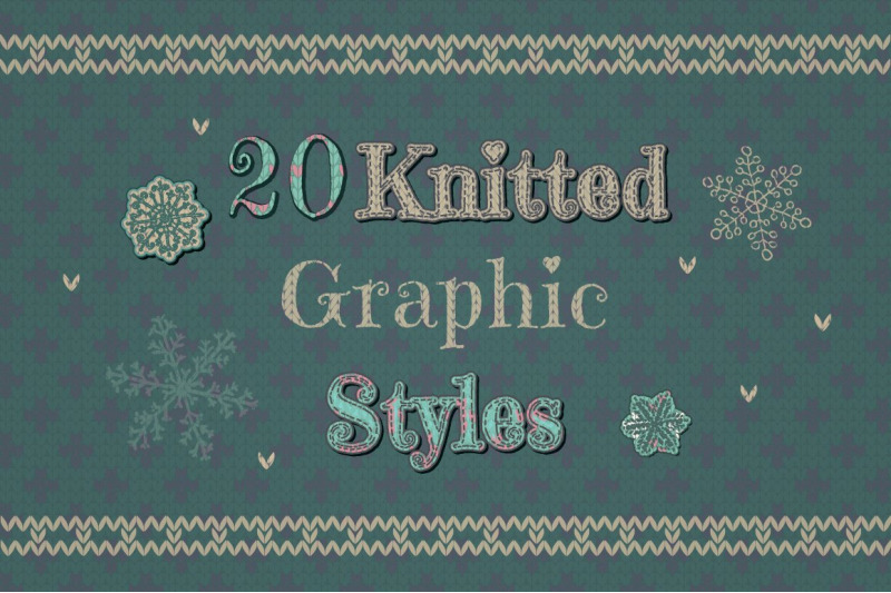 knitted-text-effects-is-a-set-of-graphic-styles-handcraft-handmade