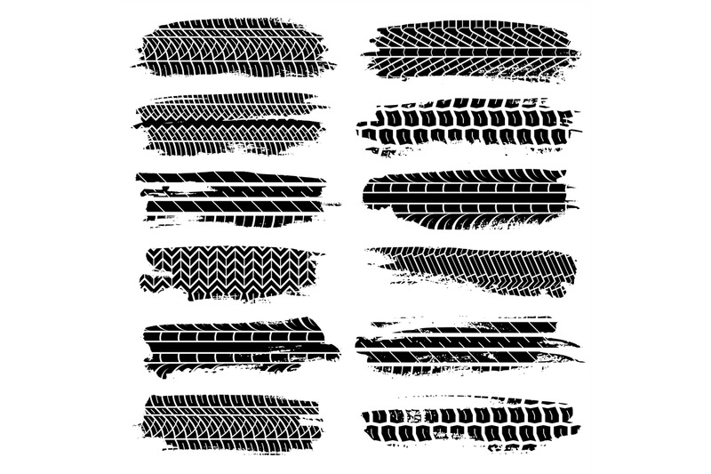 grunge-tire-tracks-car-motorcycle-tires-elements-set-grunge-tractor