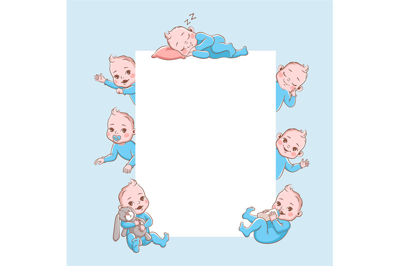 newborn-children-banner-cute-cartoon-baby-frame-infant-blond-smiling