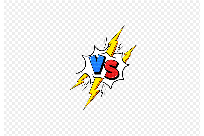 vs-comic-book-frame-versus-blue-and-red-emblem-and-yellow-lightning-l