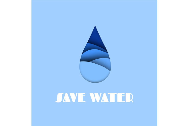 water-drop-aqua-paper-cut-effect-save-sea-and-ocean-concept-falling