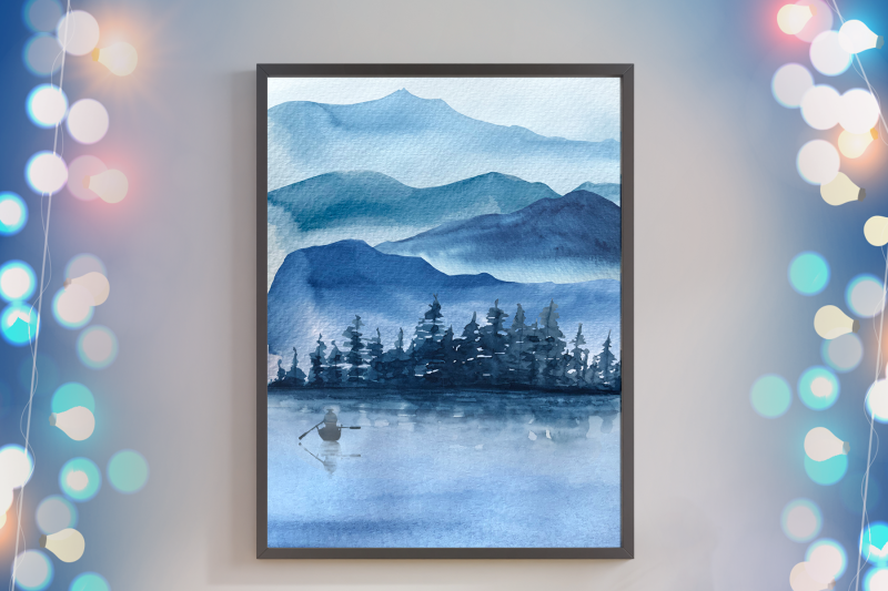 blue-mountains-watercolor-clip-arts-and-print