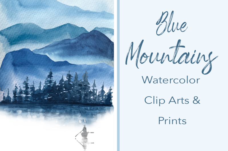 blue-mountains-watercolor-clip-arts-and-print