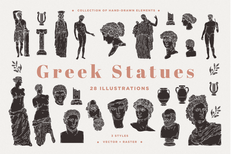 greek-statues-vector-amp-raster