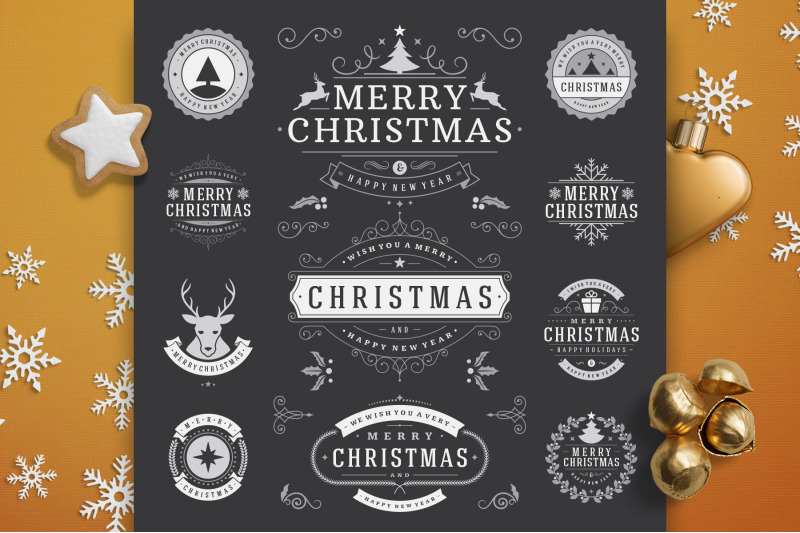 christmas-30-labels-and-badges