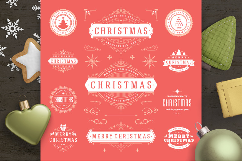 christmas-30-labels-and-badges