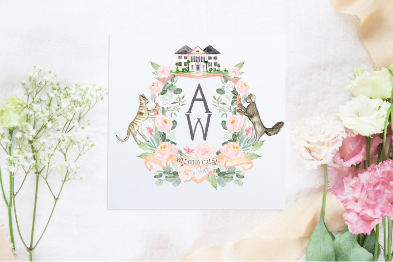 watercolor-crest-creator-wedding-clipart