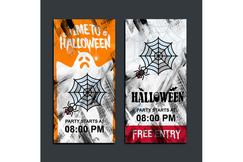 black-and-white-textured-background-halloween-party-design