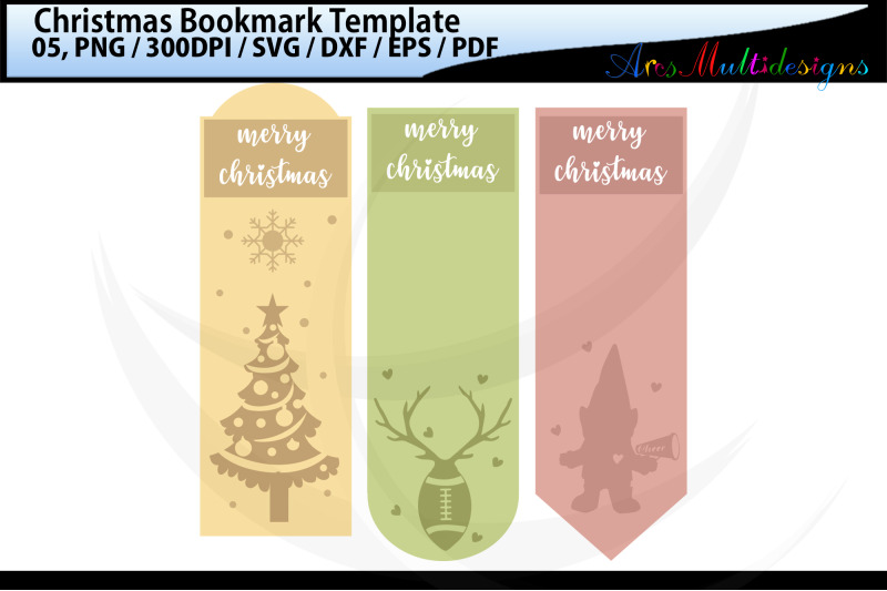 christmas-bookmark-template