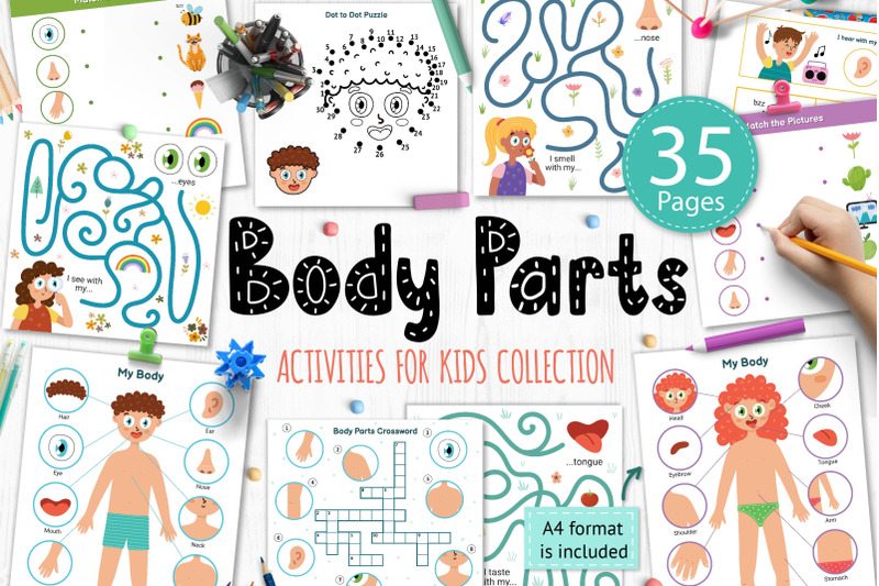 body-parts-activity-pages