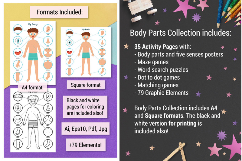 body-parts-activity-pages