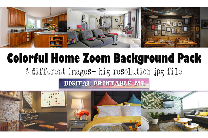 colorful-home-zoom-background-pack-6-digital-download-cozy-house-s