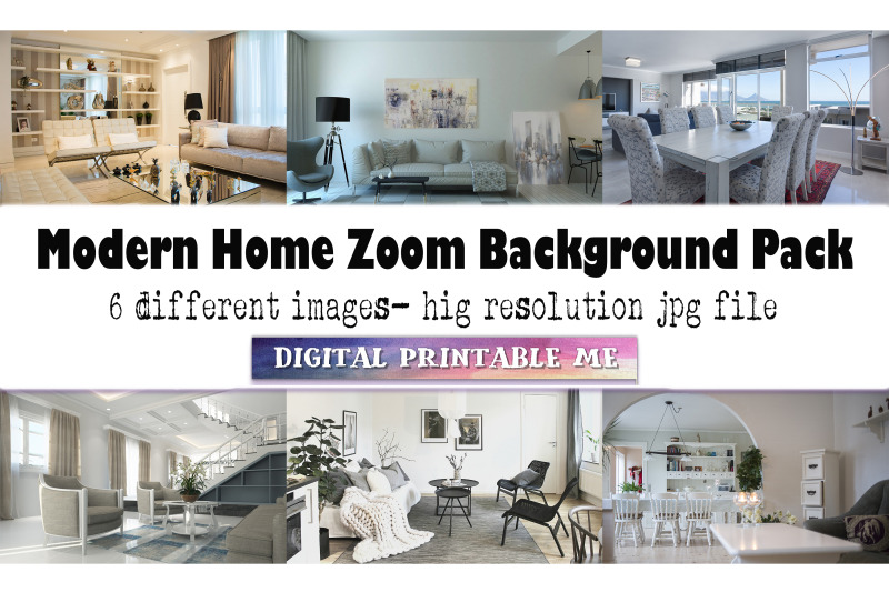 modern-home-zoom-background-pack-6-digital-download-plain-house-cl