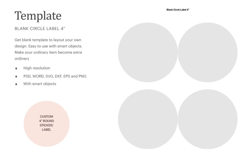 4-quot-blank-circle-label-template